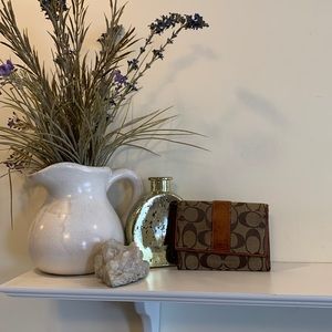 Vintage monogram tan wallet